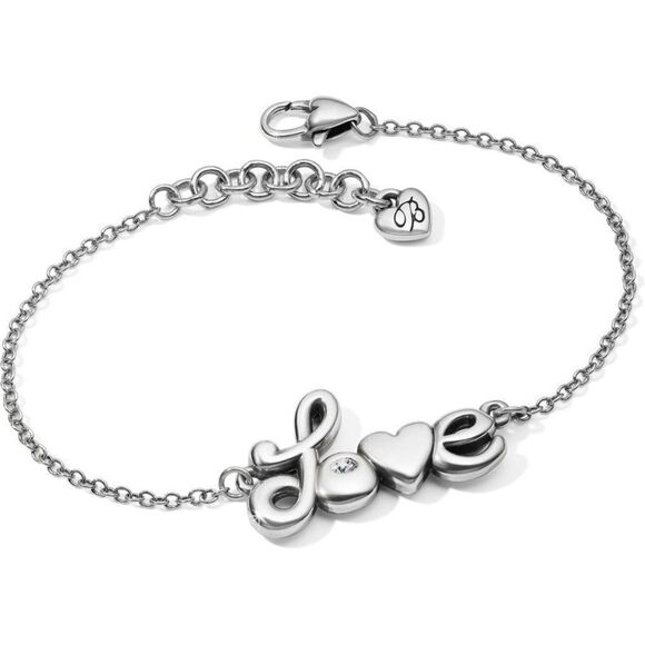 BRIGHTON silver embellished Love Letters Bracelet - Picture 2 of 7